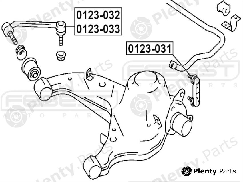  FEBEST part 0123031 Rod/Strut, stabiliser