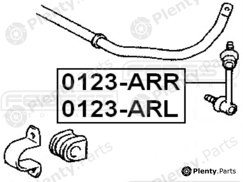  FEBEST part 0123-ARR (0123ARR) Rod/Strut, stabiliser