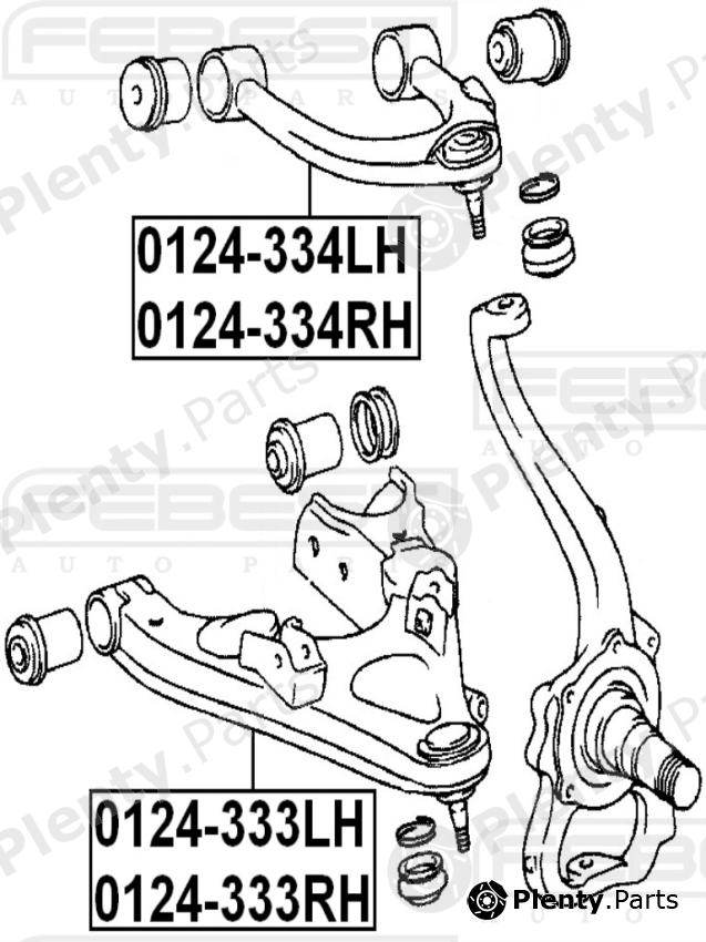  FEBEST part 0124-333LH (0124333LH) Track Control Arm