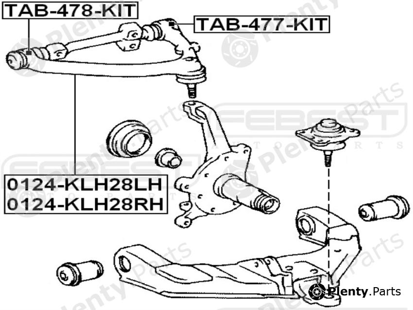  FEBEST part 0124-KLH28RH (0124KLH28RH) Track Control Arm