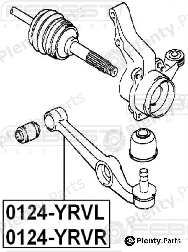  FEBEST part 0124YRVL Track Control Arm