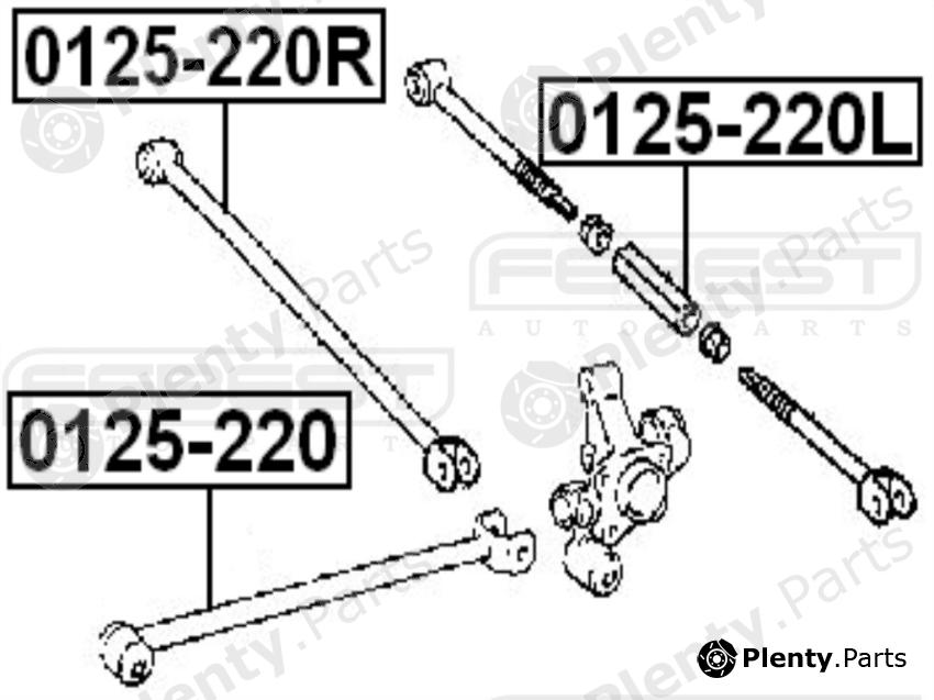  FEBEST part 0125220 Track Control Arm