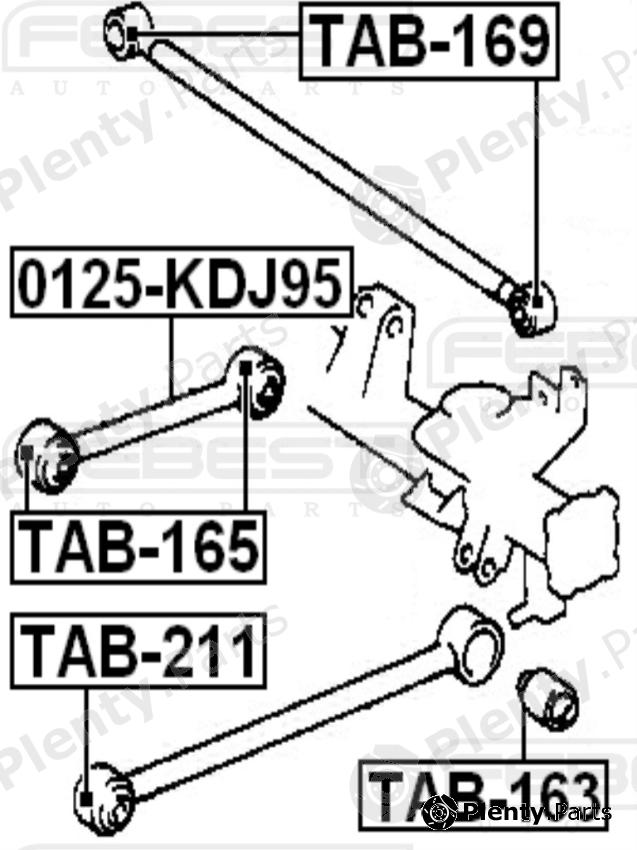  FEBEST part 0125KDJ95 Track Control Arm