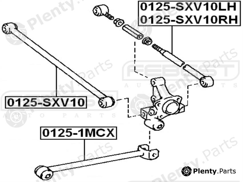  FEBEST part 0125SXV10 Track Control Arm