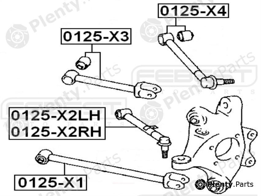  FEBEST part 0125X2RH Track Control Arm