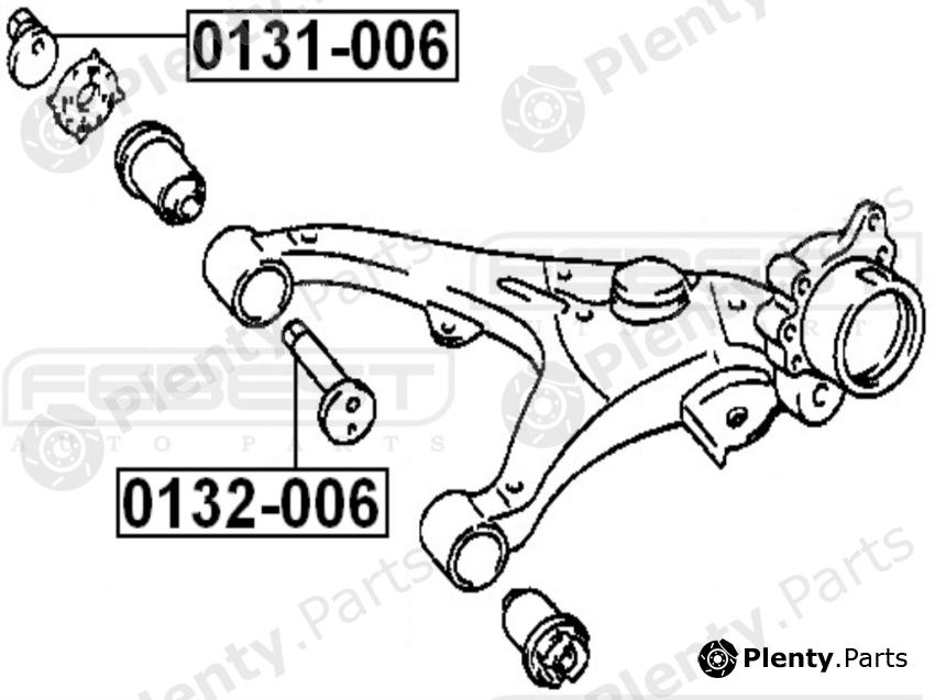  FEBEST part 0132006 Caster Shim, axle beam