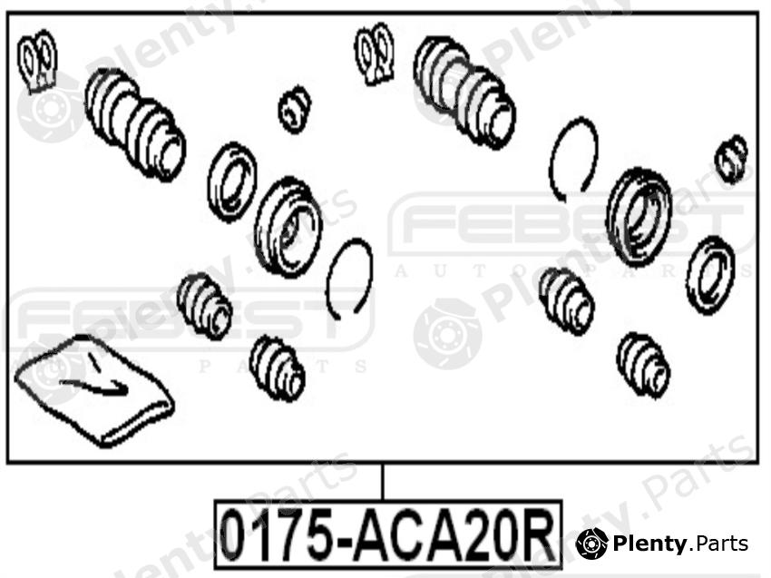  FEBEST part 0175-ACA20R (0175ACA20R) Repair Kit, brake caliper