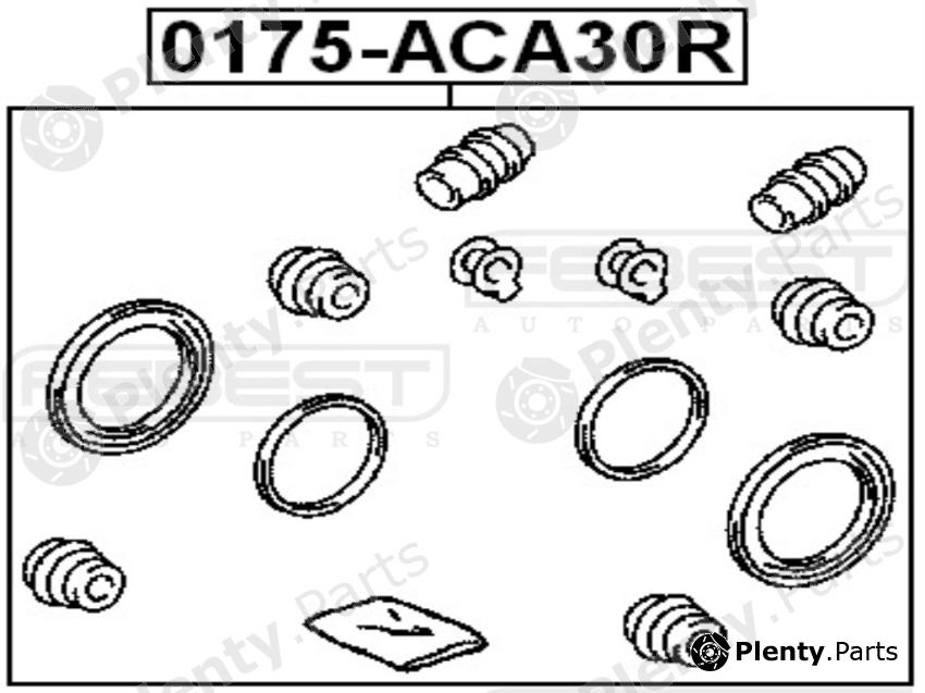  FEBEST part 0175-ACA30R (0175ACA30R) Repair Kit, brake caliper