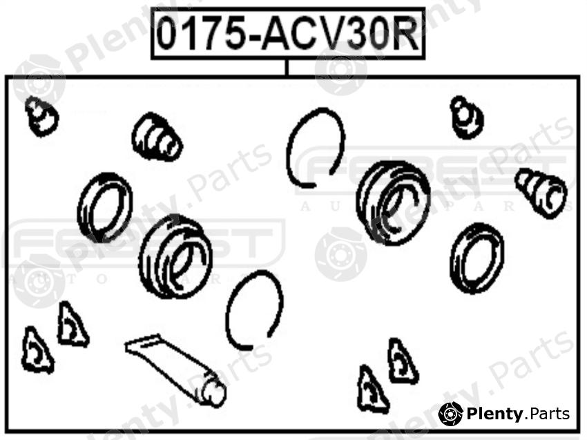  FEBEST part 0175-ACV30R (0175ACV30R) Repair Kit, brake caliper