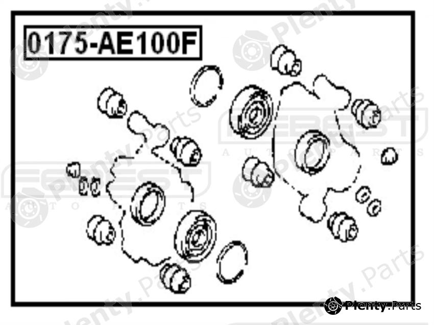  FEBEST part 0175AE100F Repair Kit, brake caliper