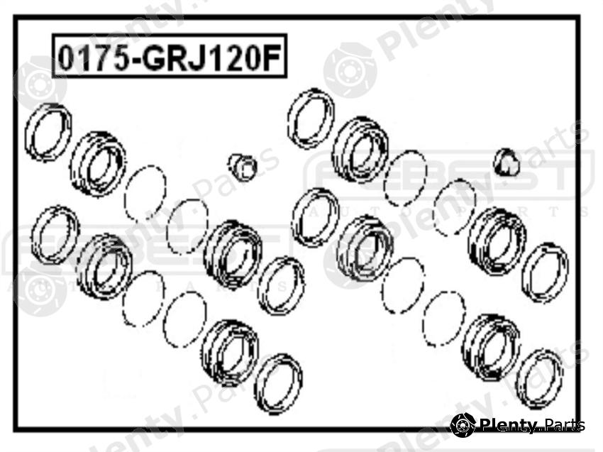  FEBEST part 0175GRJ120F Repair Kit, brake caliper