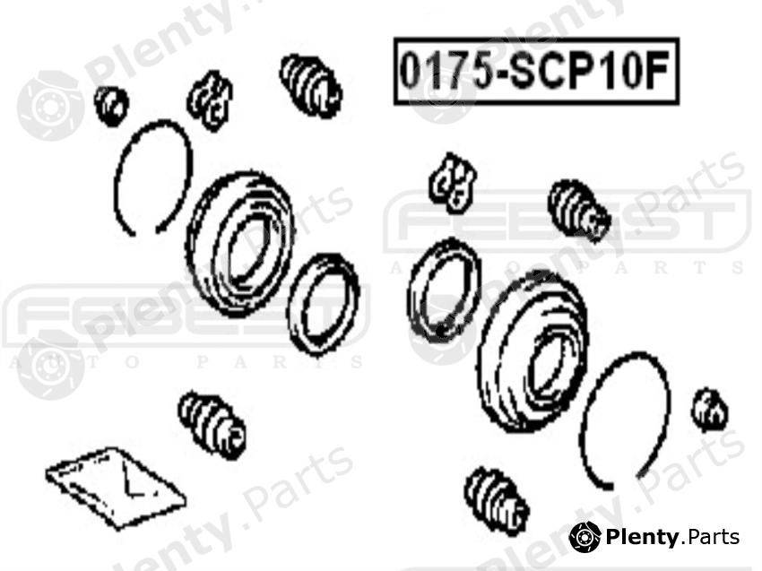  FEBEST part 0175SCP10F Repair Kit, brake caliper
