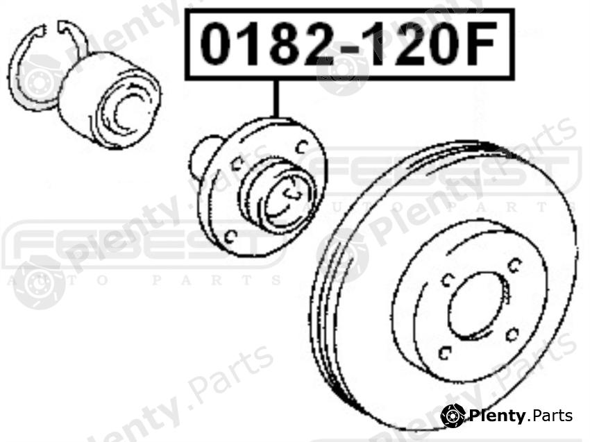  FEBEST part 0182120F Wheel Hub