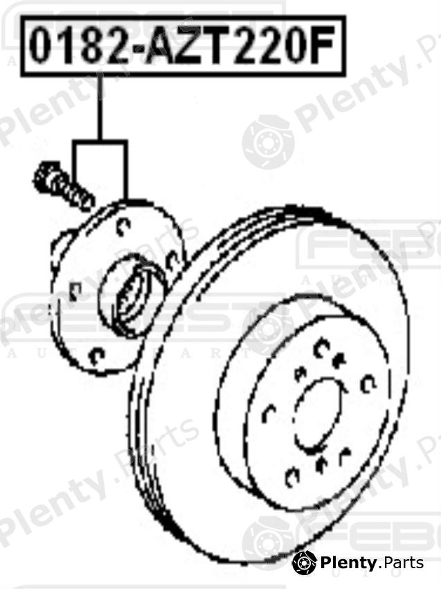  FEBEST part 0182AZT220F Wheel Hub