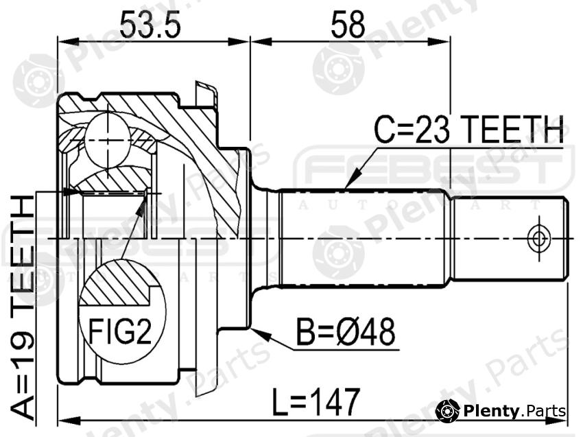  FEBEST part 0210043 Replacement part
