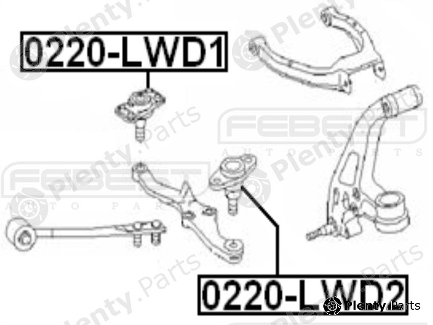  FEBEST part 0220LWD1 Ball Joint