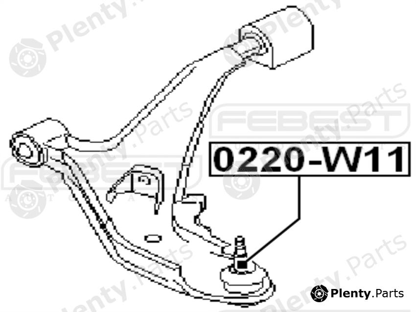  FEBEST part 0220W11 Ball Joint