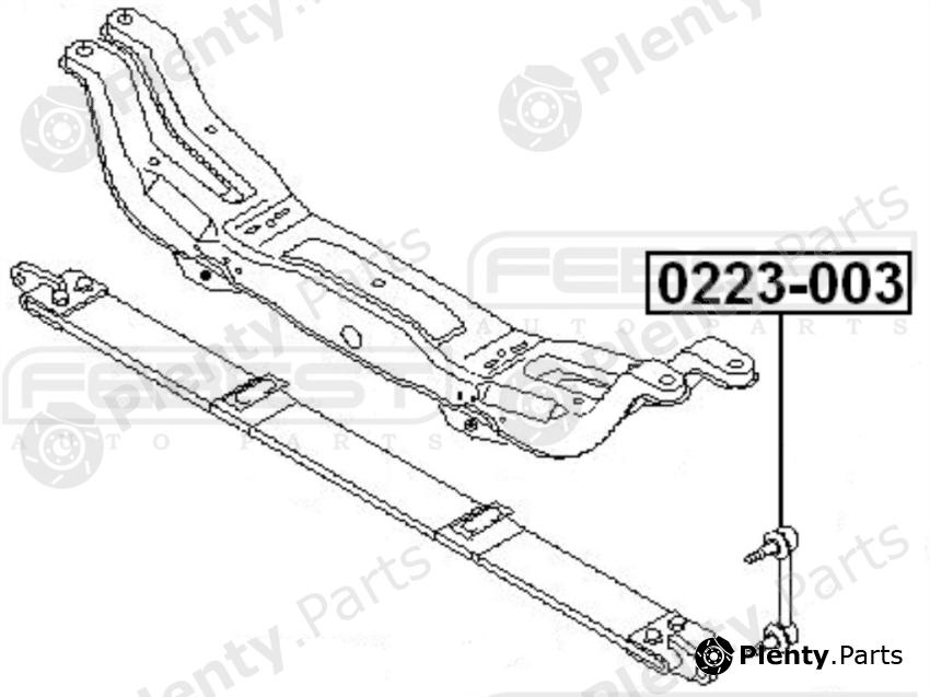  FEBEST part 0223-003 (0223003) Rod/Strut, stabiliser