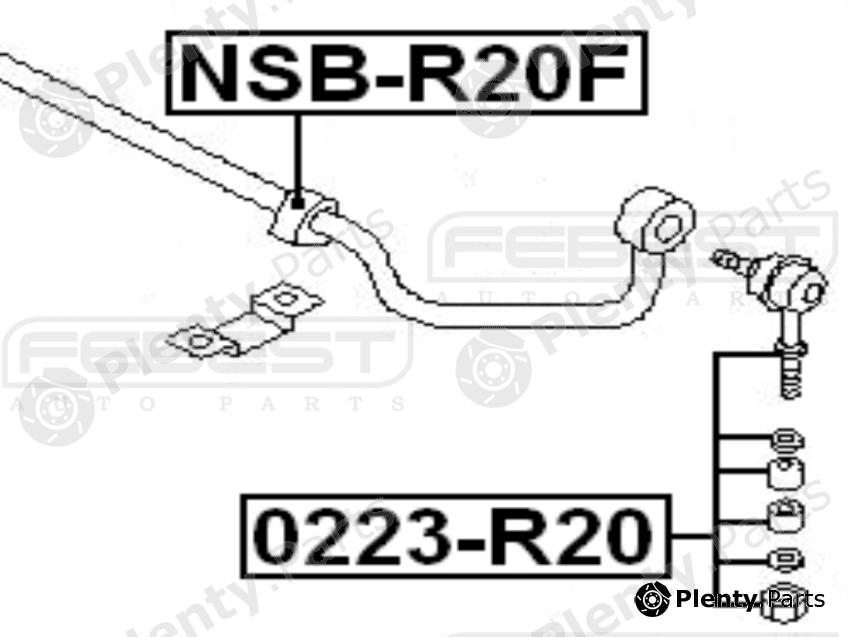  FEBEST part 0223R20 Rod/Strut, stabiliser