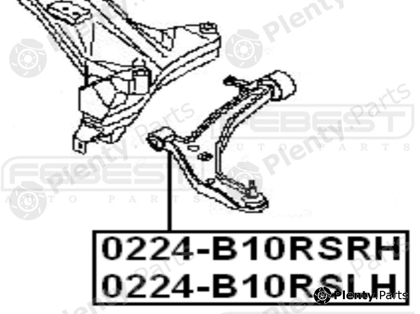  FEBEST part 0224B10RSLH Track Control Arm