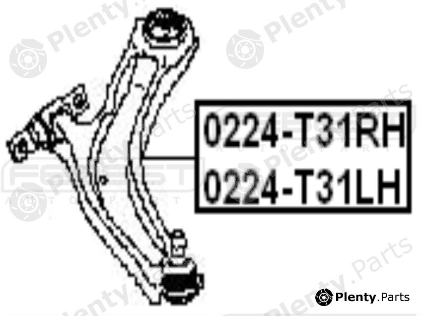  FEBEST part 0224-T31RH (0224T31RH) Track Control Arm