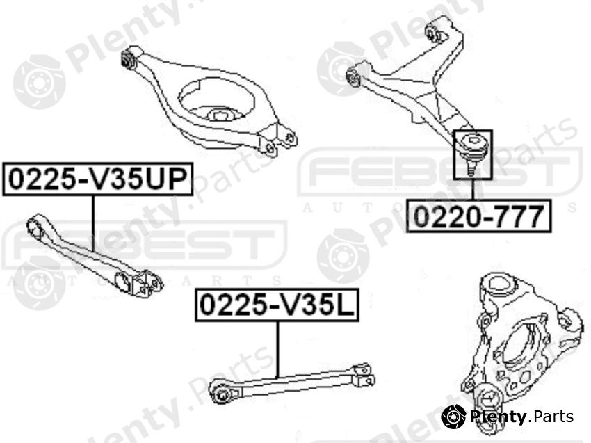 FEBEST part 0225V35UP Track Control Arm