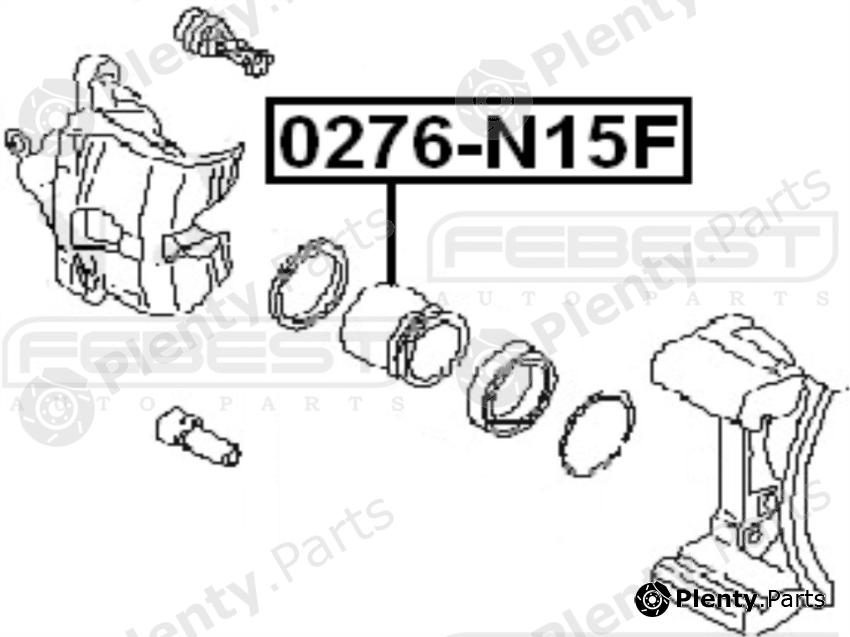  FEBEST part 0276-N15F (0276N15F) Piston, brake caliper
