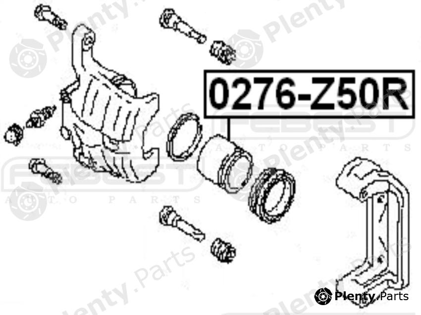  FEBEST part 0276-Z50R (0276Z50R) Piston, brake caliper