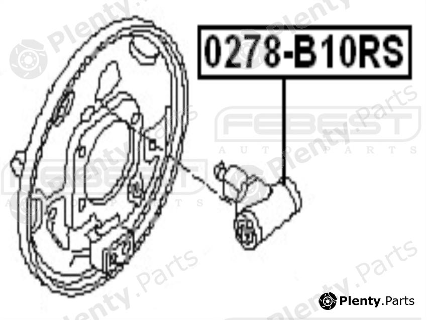  FEBEST part 0278-B10RS (0278B10RS) Wheel Brake Cylinder