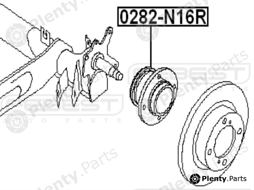  FEBEST part 0282N16R Wheel Hub