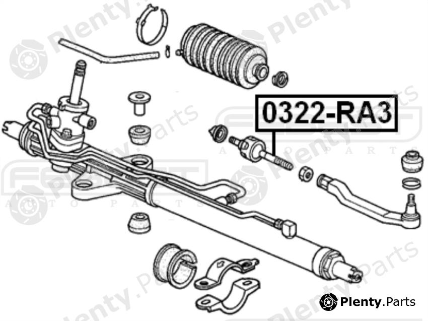  FEBEST part 0322RA3 Tie Rod Axle Joint