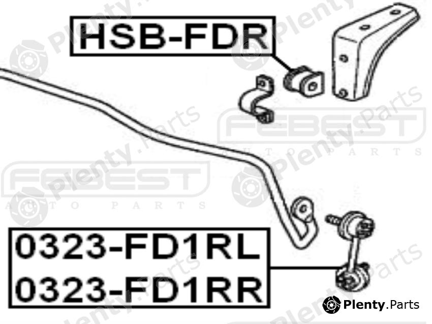  FEBEST part 0323FD1RR Rod/Strut, stabiliser