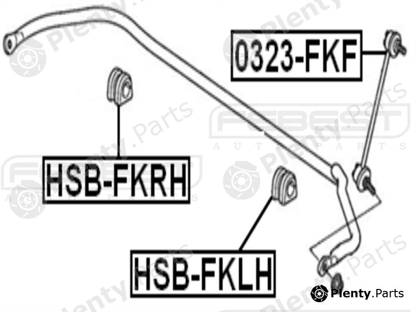  FEBEST part 0323FKF Rod/Strut, stabiliser