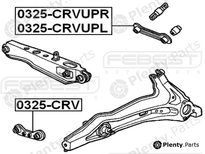  FEBEST part 0325CRVUPR Track Control Arm