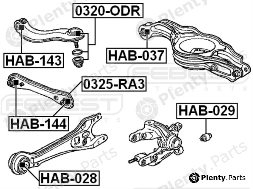  FEBEST part 0325RA3 Track Control Arm