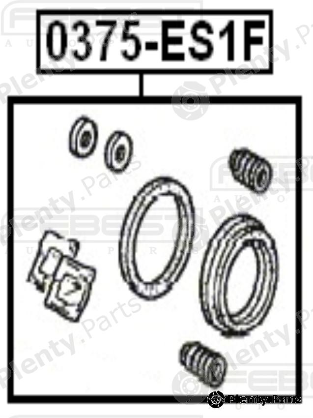  FEBEST part 0375-ES1F (0375ES1F) Repair Kit, brake caliper
