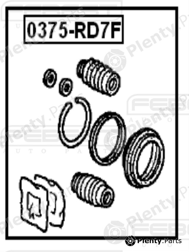 FEBEST part 0375RD7F Repair Kit, brake caliper