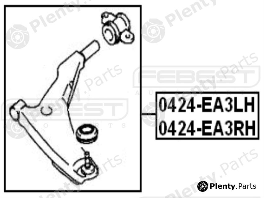  FEBEST part 0424EA3RH Track Control Arm