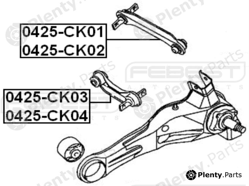  FEBEST part 0425-CK02 (0425CK02) Track Control Arm