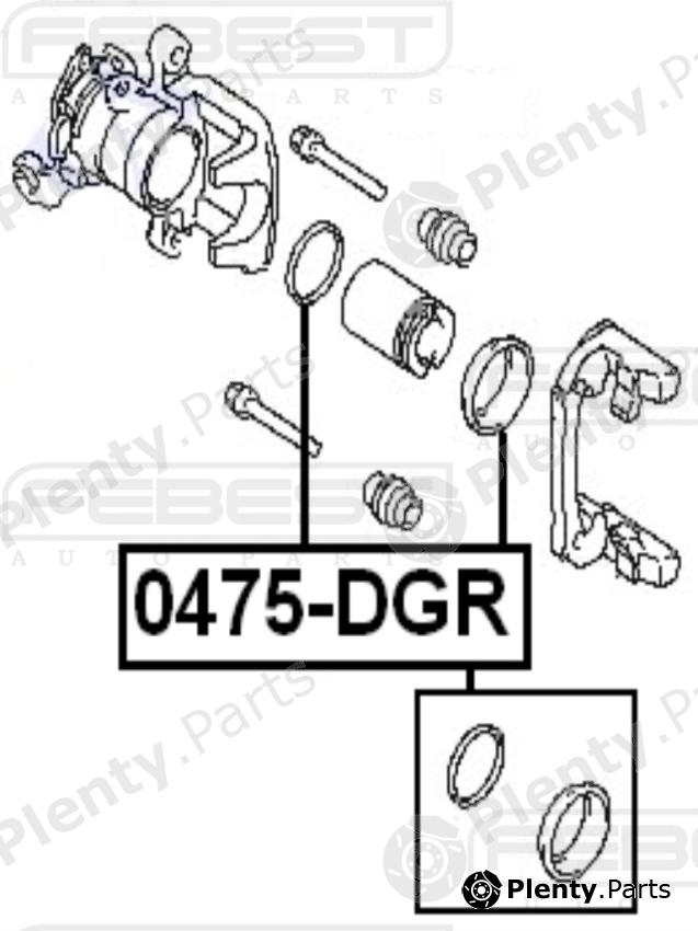  FEBEST part 0475DGR Repair Kit, brake caliper