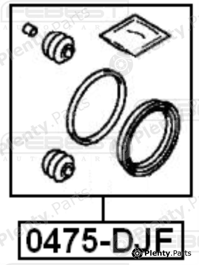  FEBEST part 0475-DJF (0475DJF) Repair Kit, brake caliper