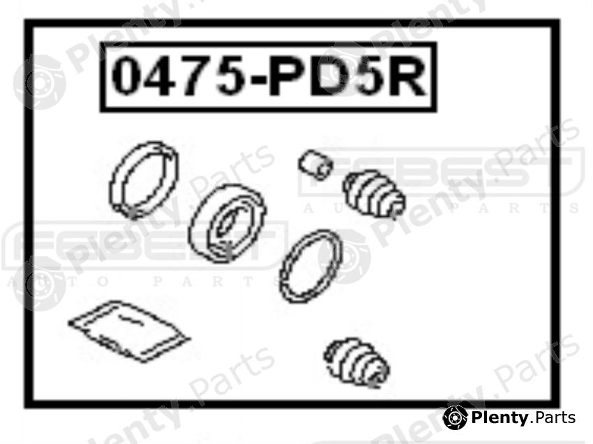  FEBEST part 0475PD5R Repair Kit, brake caliper