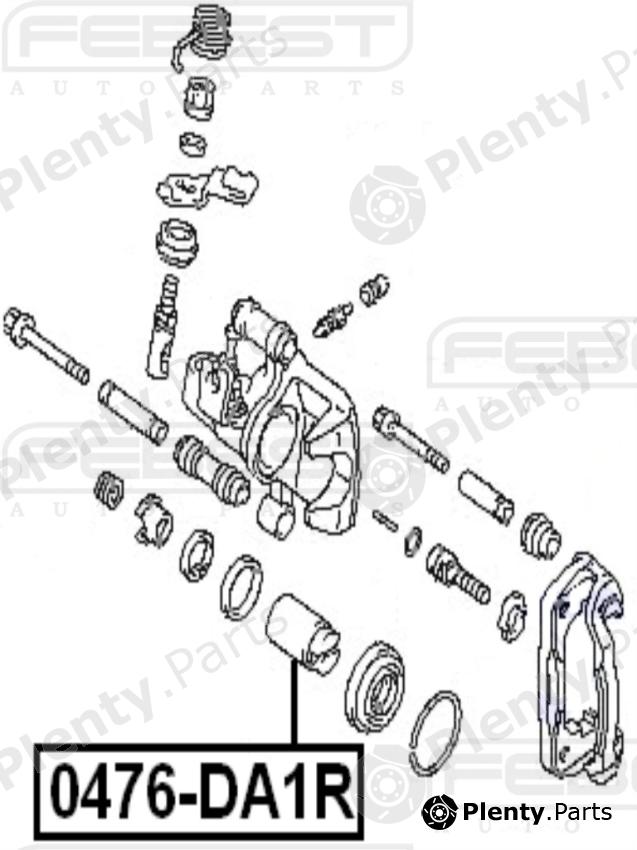  FEBEST part 0476DA1R Piston, brake caliper