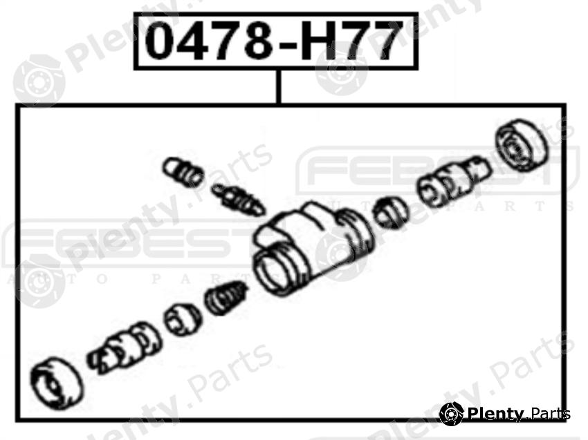  FEBEST part 0478-H77 (0478H77) Wheel Brake Cylinder