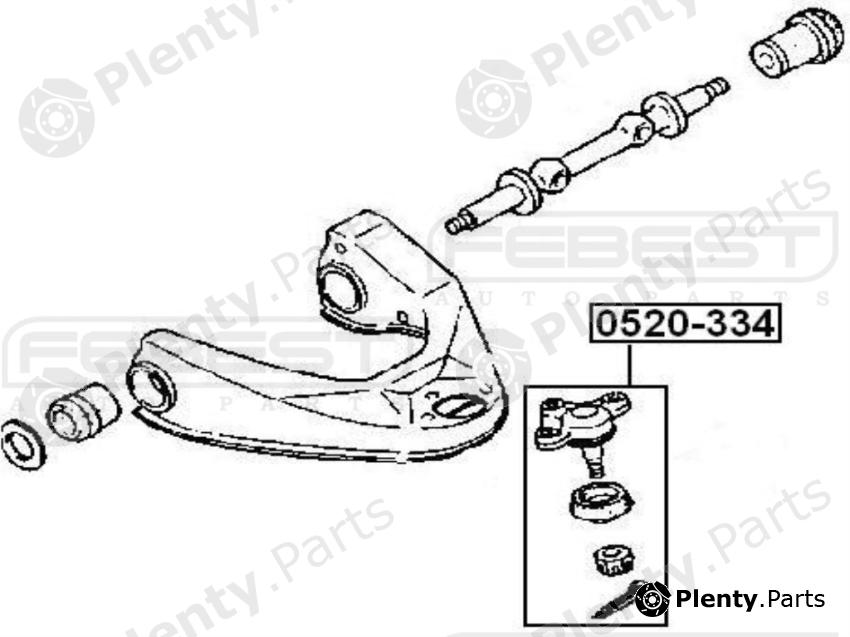  FEBEST part 0520334 Ball Joint