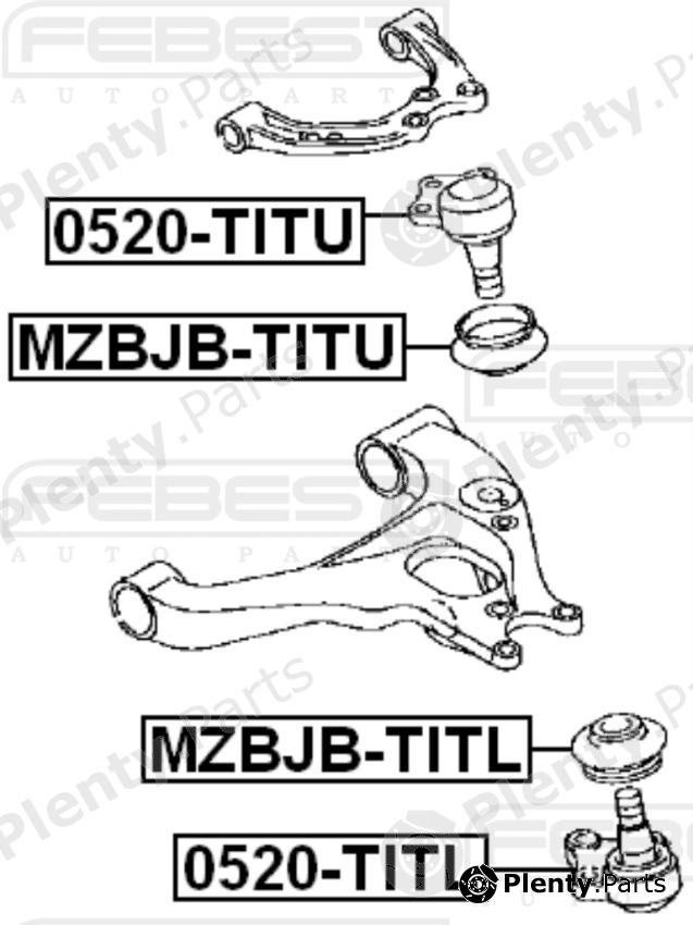  FEBEST part 0520TITL Ball Joint