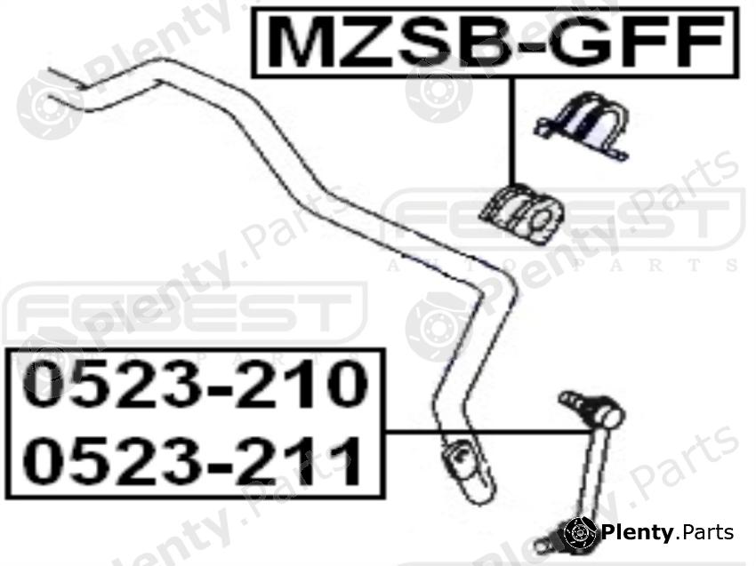  FEBEST part 0523211 Rod/Strut, stabiliser