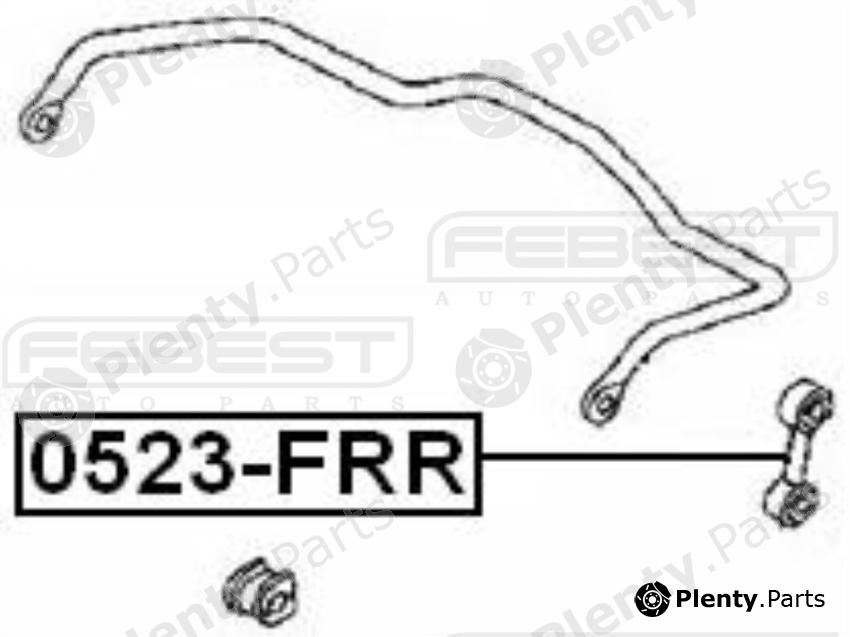  FEBEST part 0523FRR Rod/Strut, stabiliser