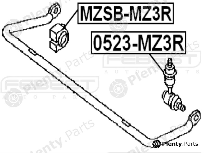  FEBEST part 0523MZ3R Rod/Strut, stabiliser