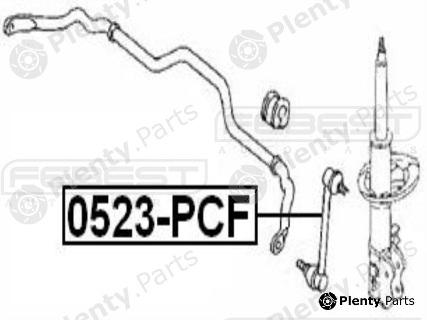 FEBEST part 0523-PCF (0523PCF) Rod/Strut, stabiliser